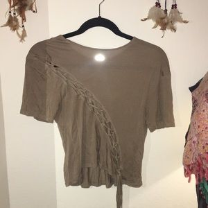 Alo Yoga top xs entwine short sleeve